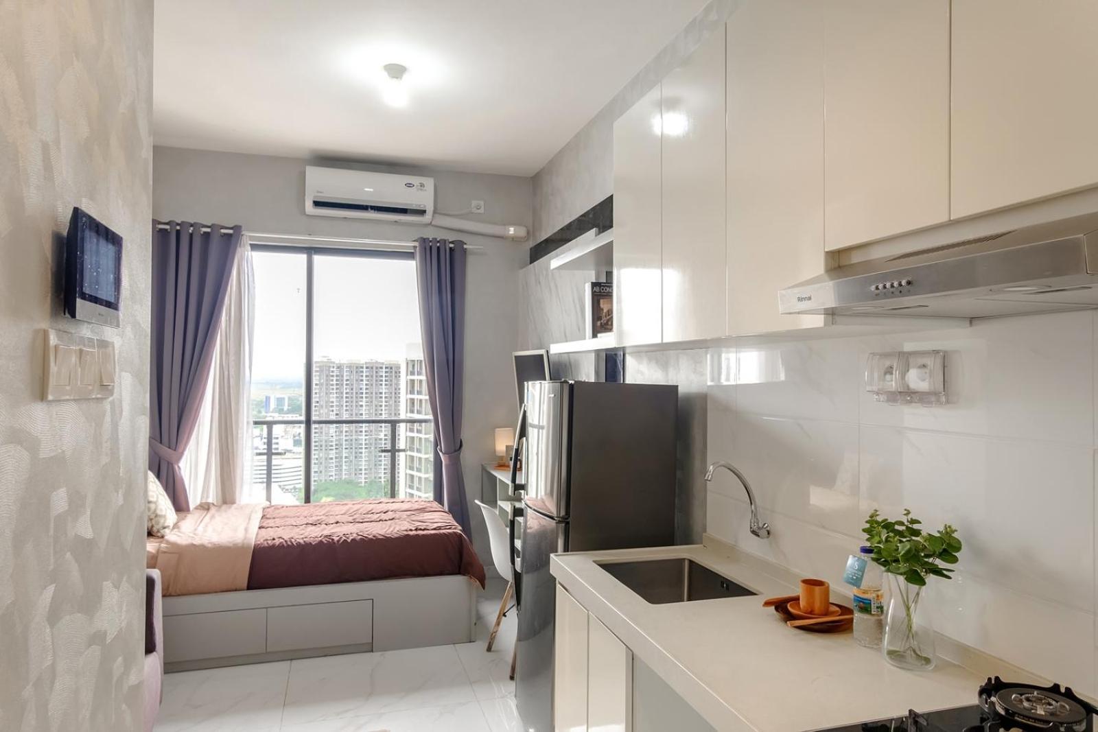 Calma Studio III At Skyhouse Apartment Samporo Ngoại thất bức ảnh